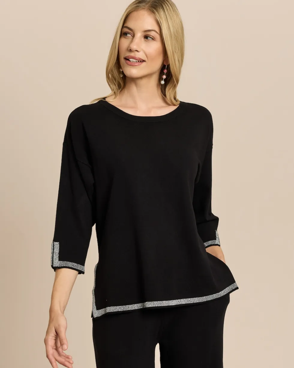 Pullover mit Kontraststreifen