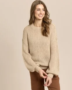Pullover mit Lochstruktur