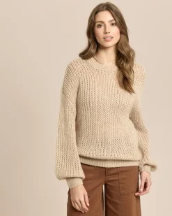 Pullover mit Lochstruktur