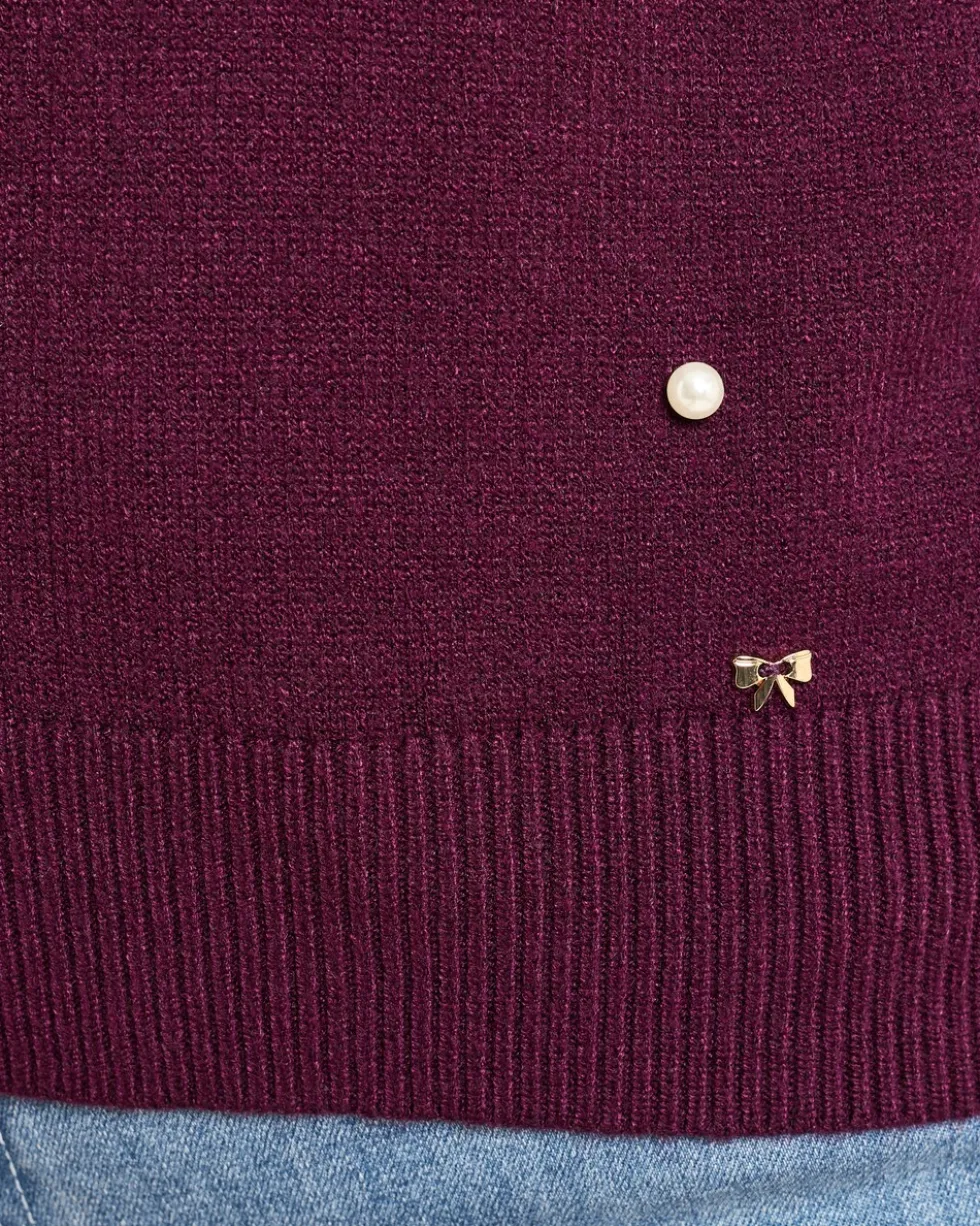 Pullover mit Perlen