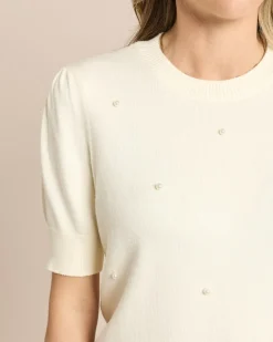 Pullover mit Perlen
