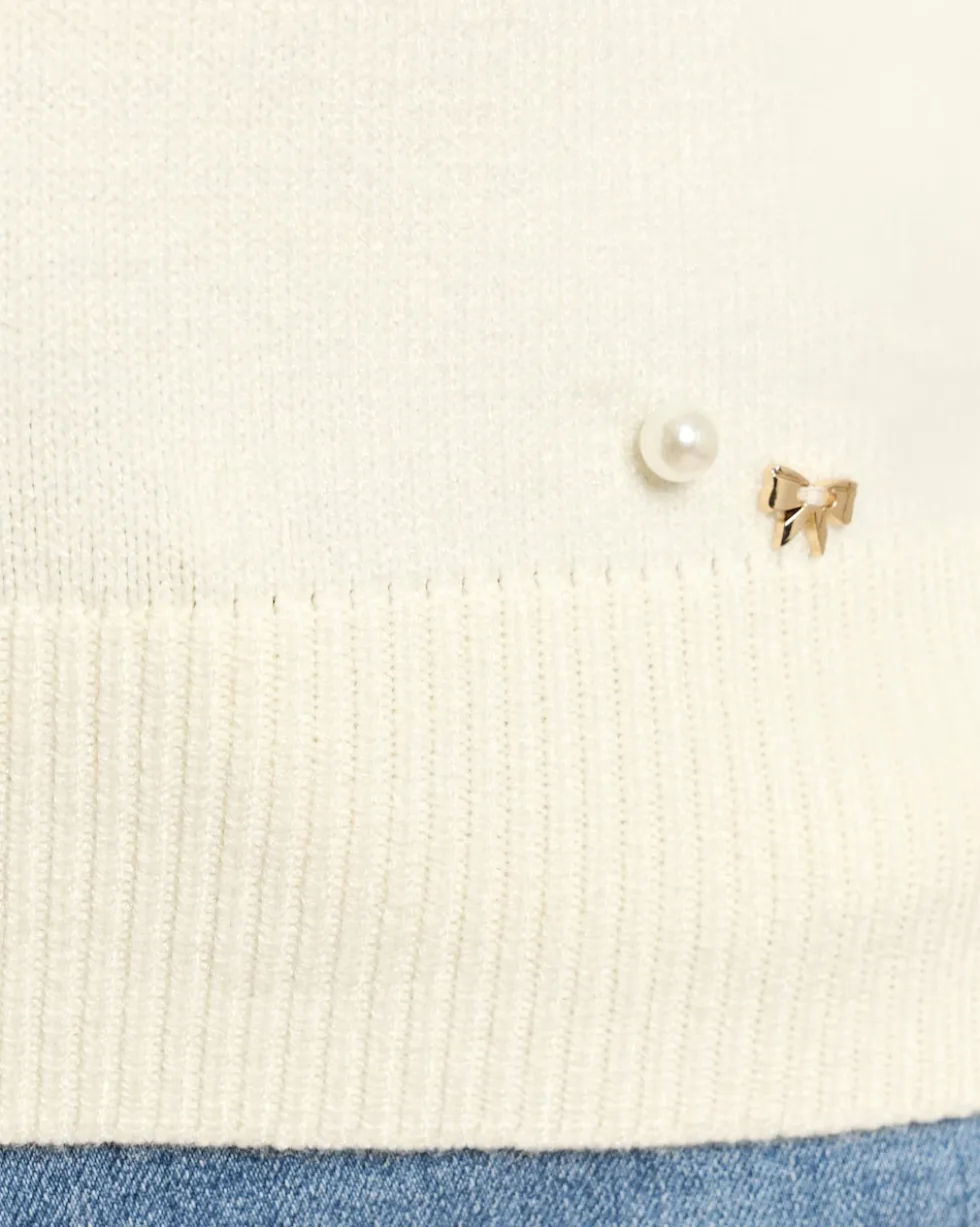 Pullover mit Perlen