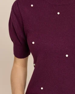 Pullover mit Perlen