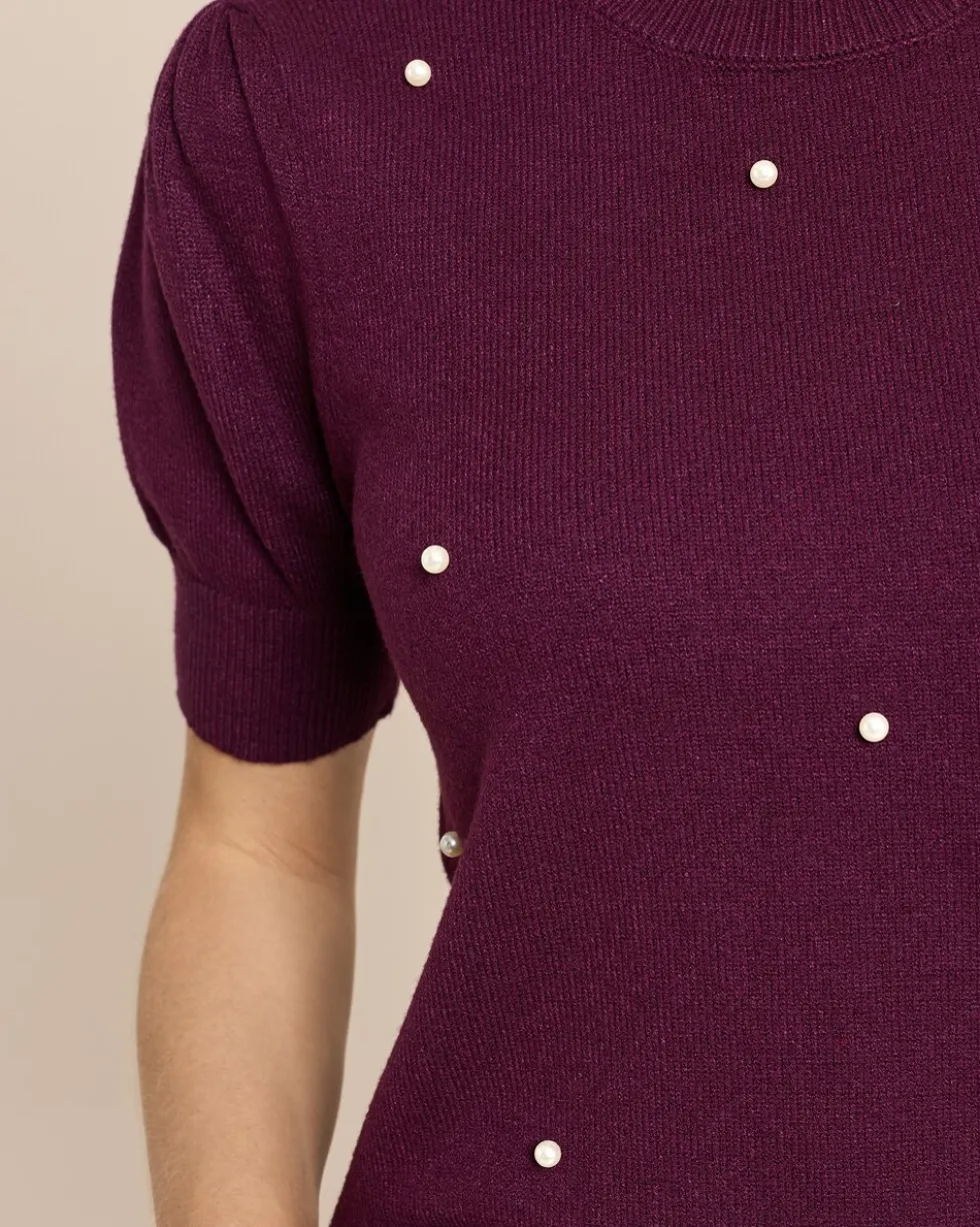Pullover mit Perlen