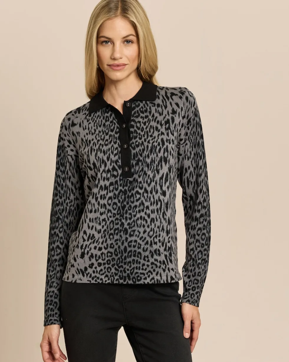Pullover mit Polokragen