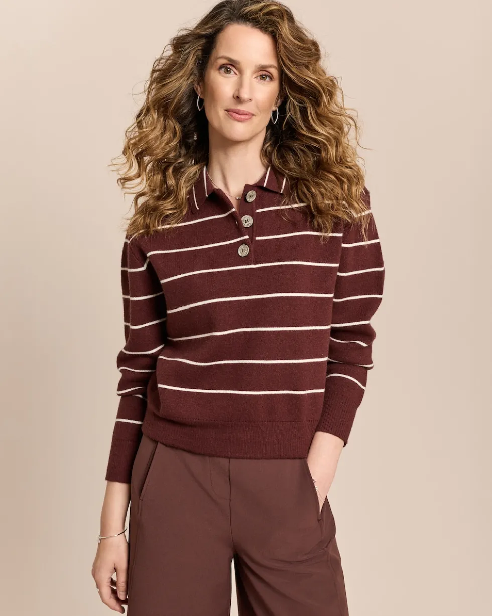 Pullover mit Polokragen