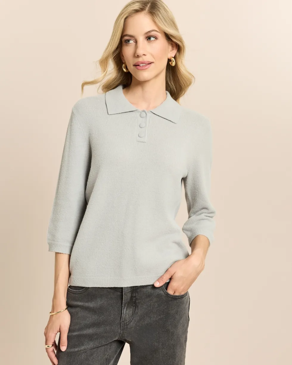 Pullover mit Polokragen