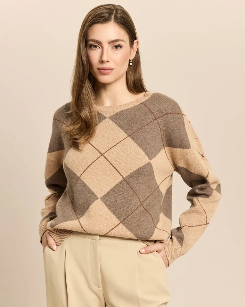 Pullover mit Rauten