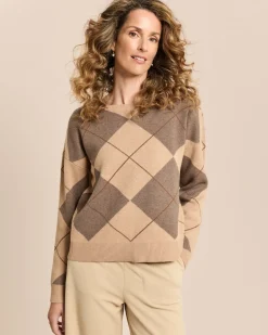 Pullover mit Rauten