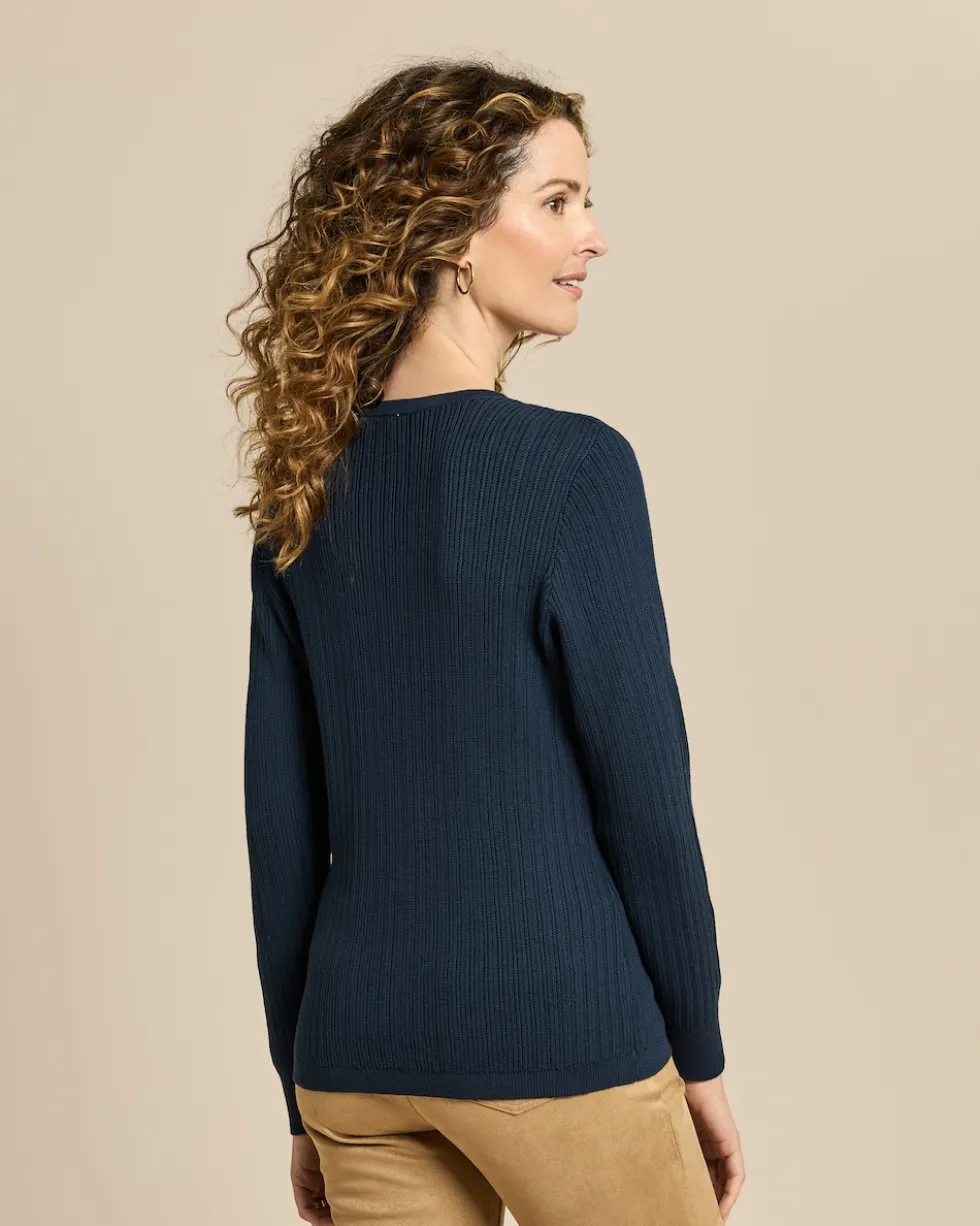 Pullover mit Rippen-Struktur