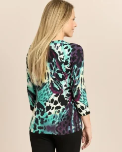 Pullover mit Schlangendruck
