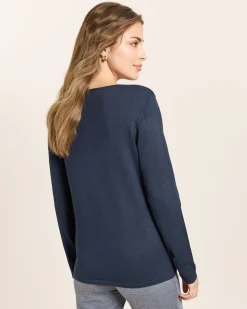 Pullover mit Schleife am Ausschnitt
