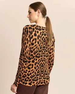 Pullover mit Skizze und Animalprint