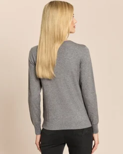 Pullover mit Spitze und Strass