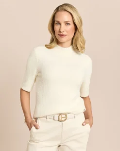 Pullover mit Stehkragen und halbem Arm