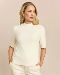Pullover mit Stehkragen und halbem Arm