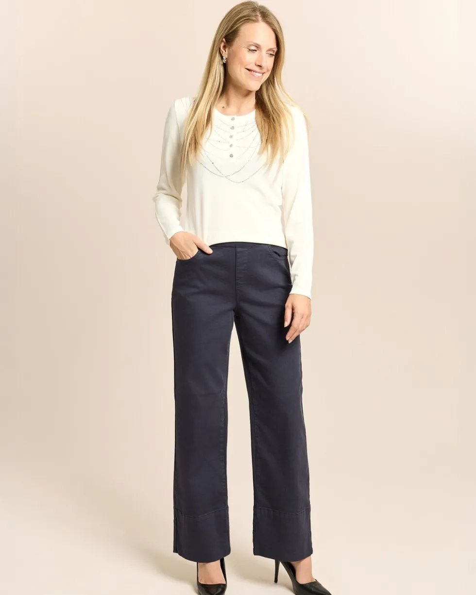 Pullover mit Strass-Ketten