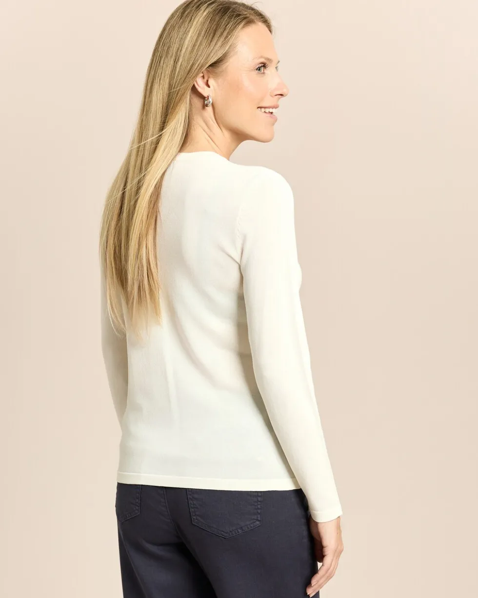 Pullover mit Strass-Ketten