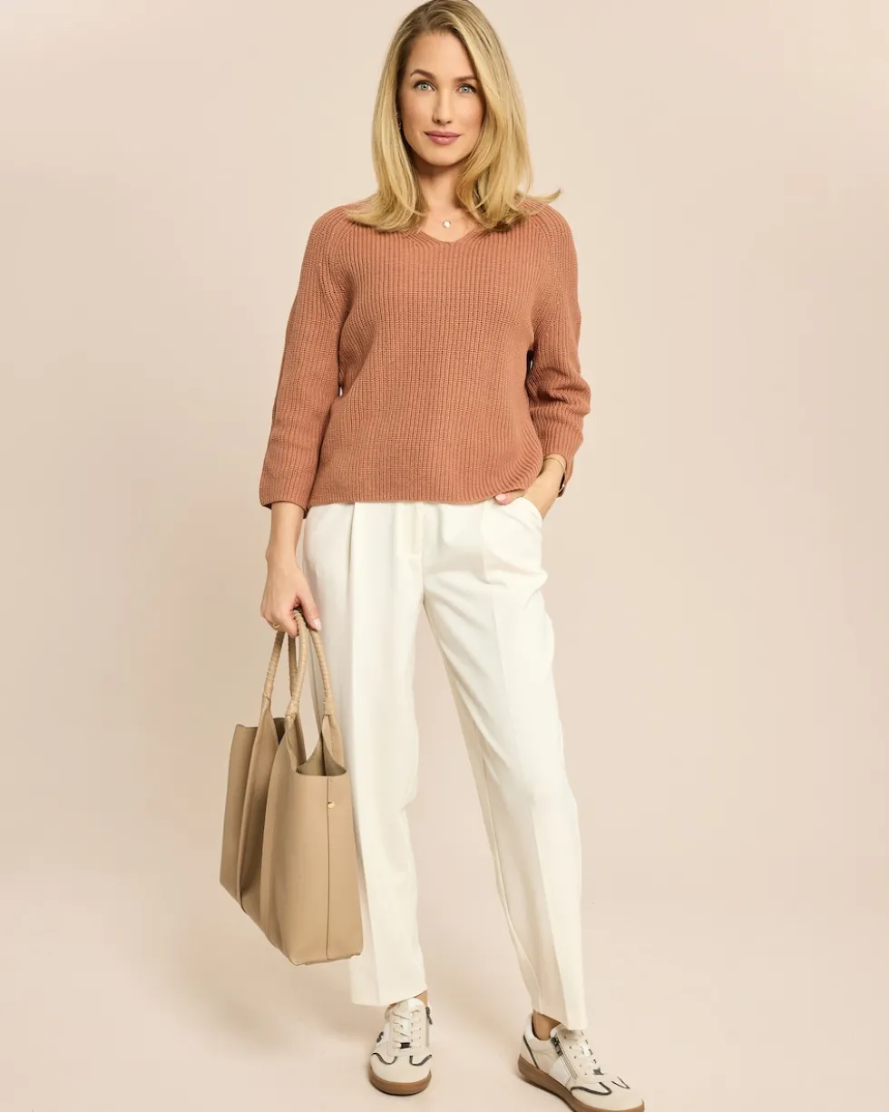 Pullover mit V-Ausschnitt