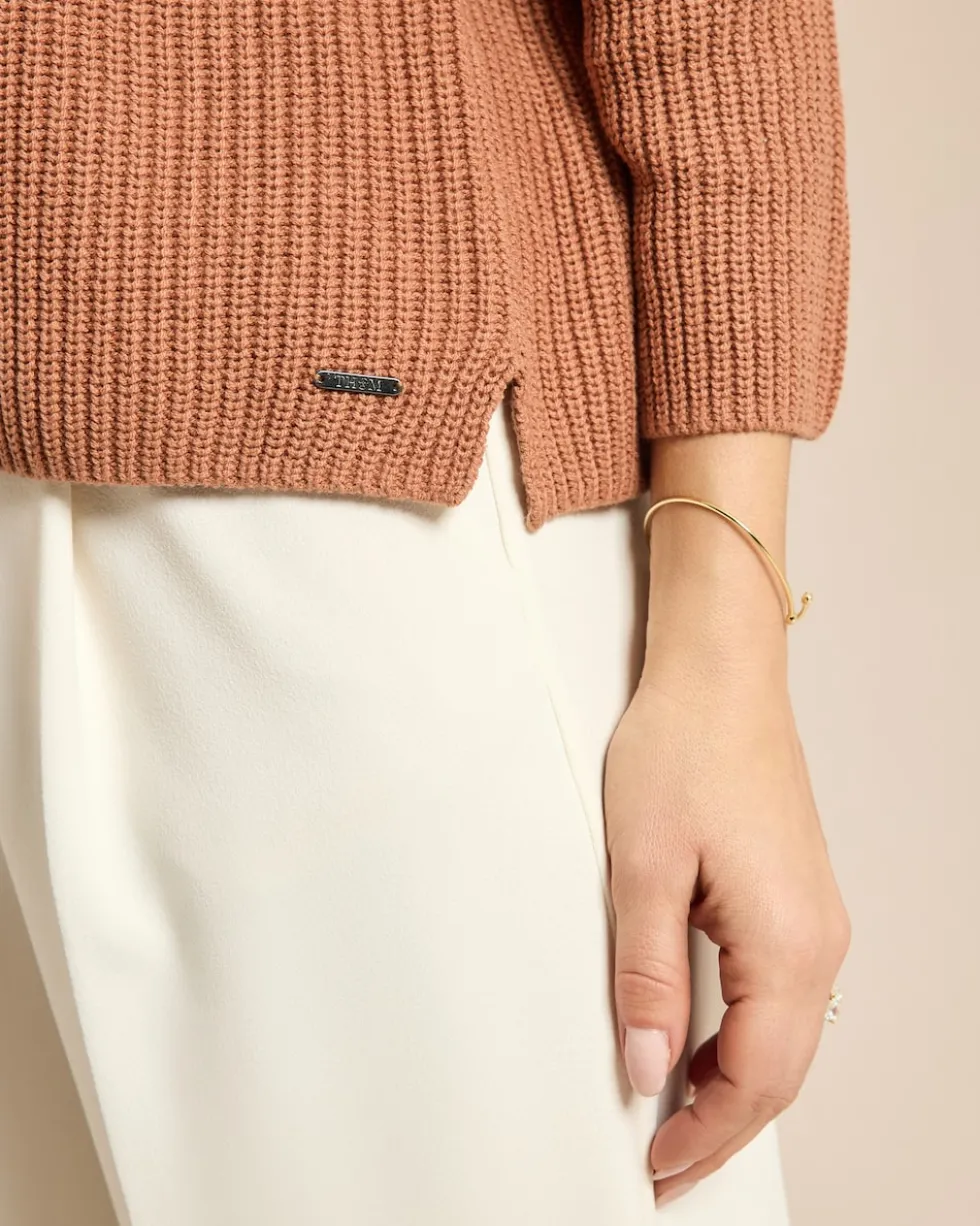 Pullover mit V-Ausschnitt