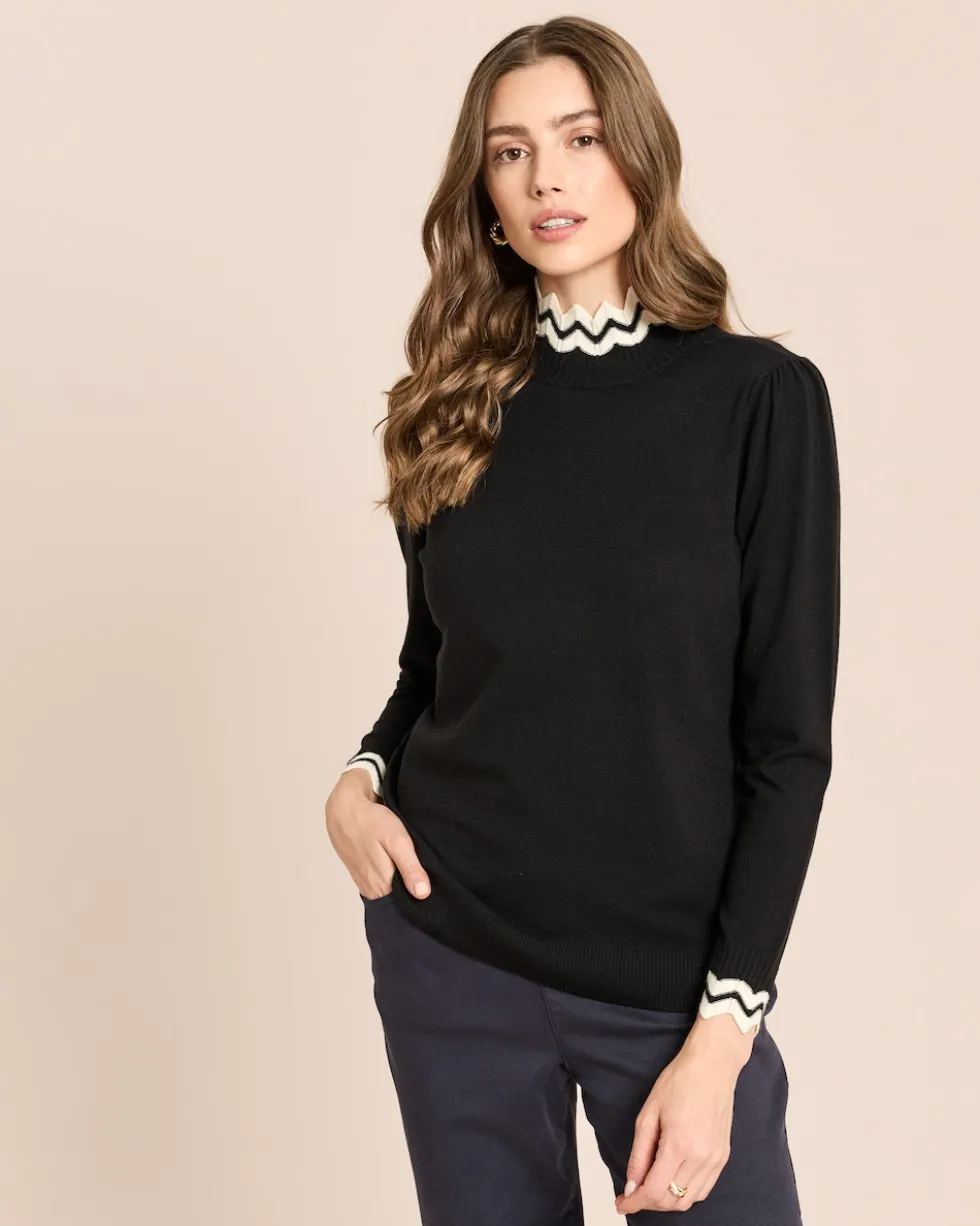 Pullover mit Zick-Zack Design
