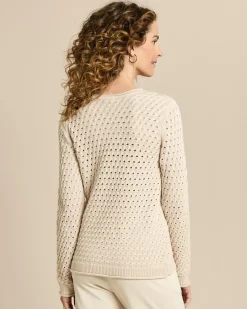 Pullover mit Zopf-Ajour-Muster