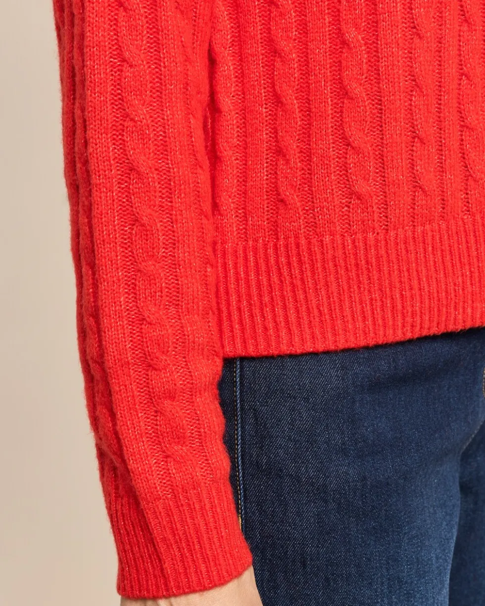 Pullover mit Zopfmuster