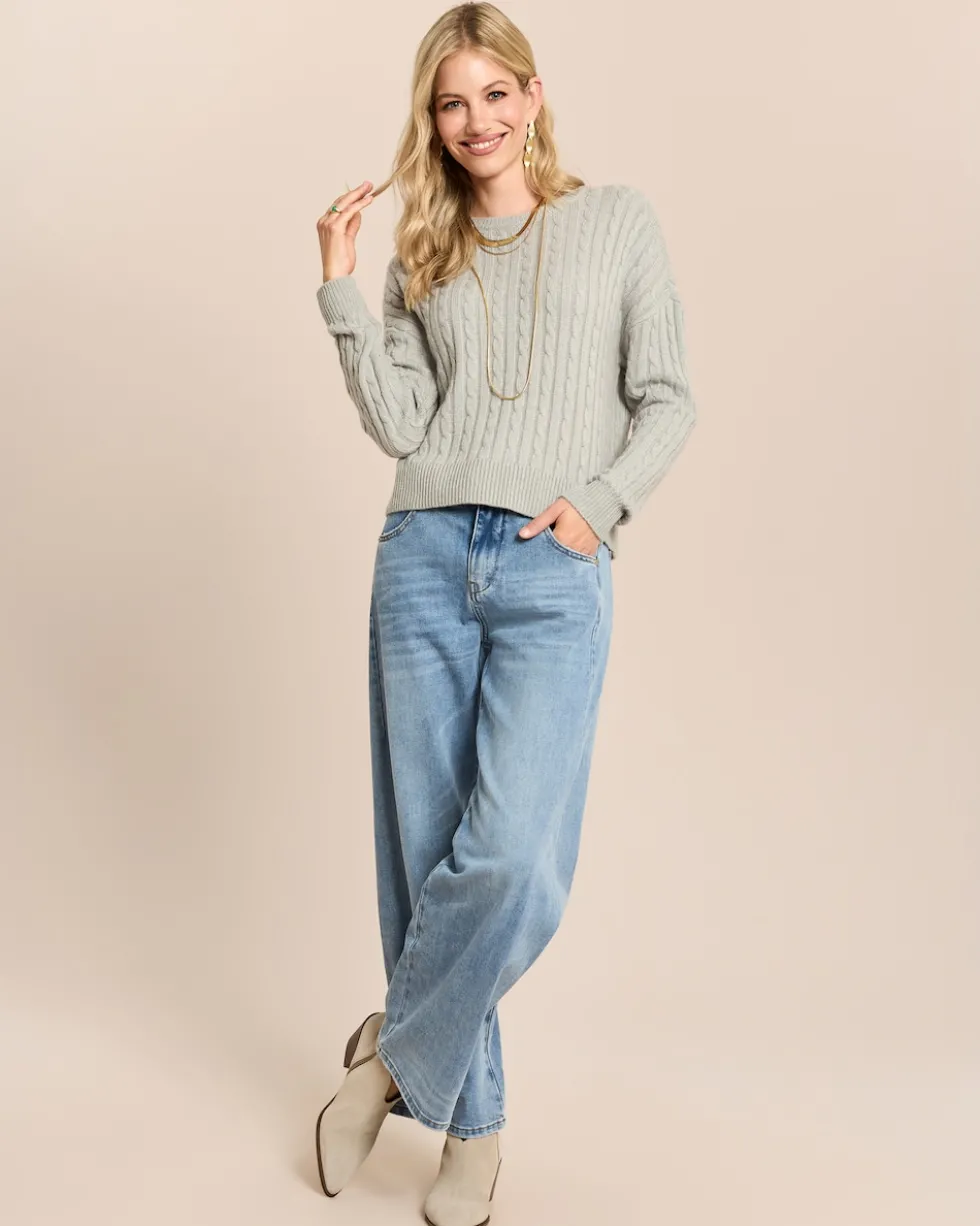 Pullover mit Zopfmuster