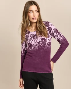 Pullover mit zweifarbigem Druck