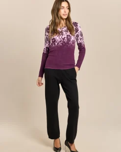 Pullover mit zweifarbigem Druck