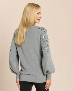 Pullover Patentstrick mit Pailletten
