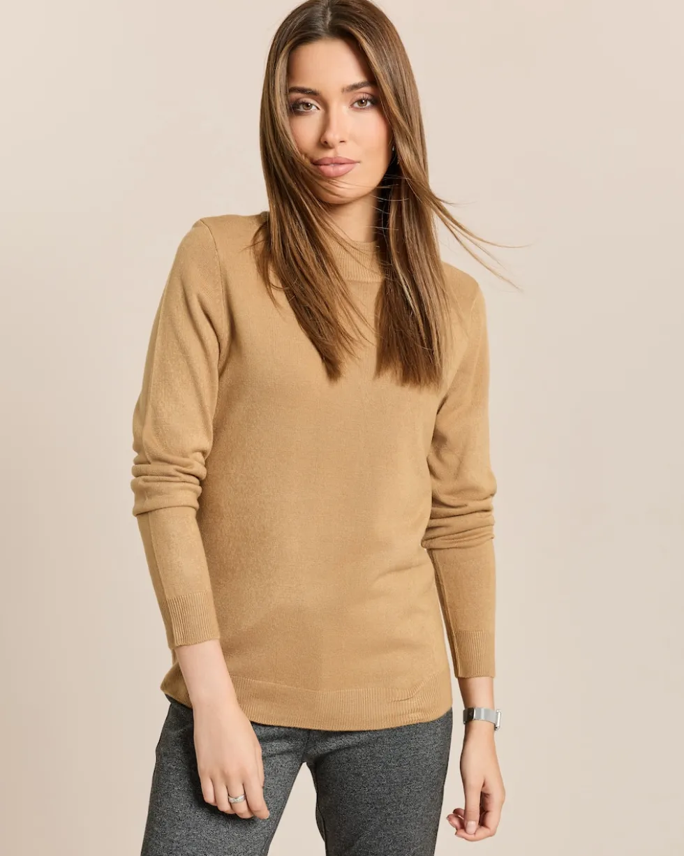 Pullover Stehkragen Cashmere Feel