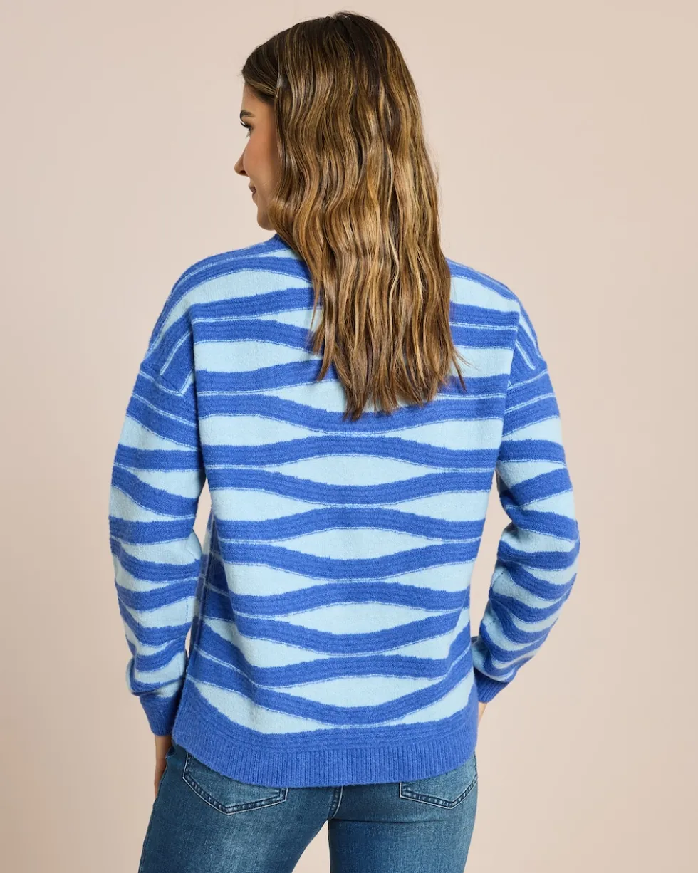 Pullover Wellenjaquard