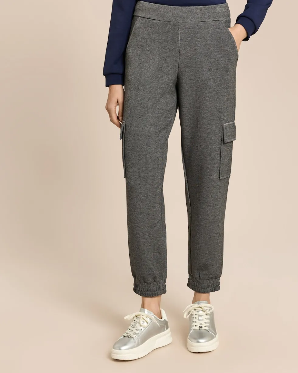 Relaxed Fit Cargohose aus Jersey