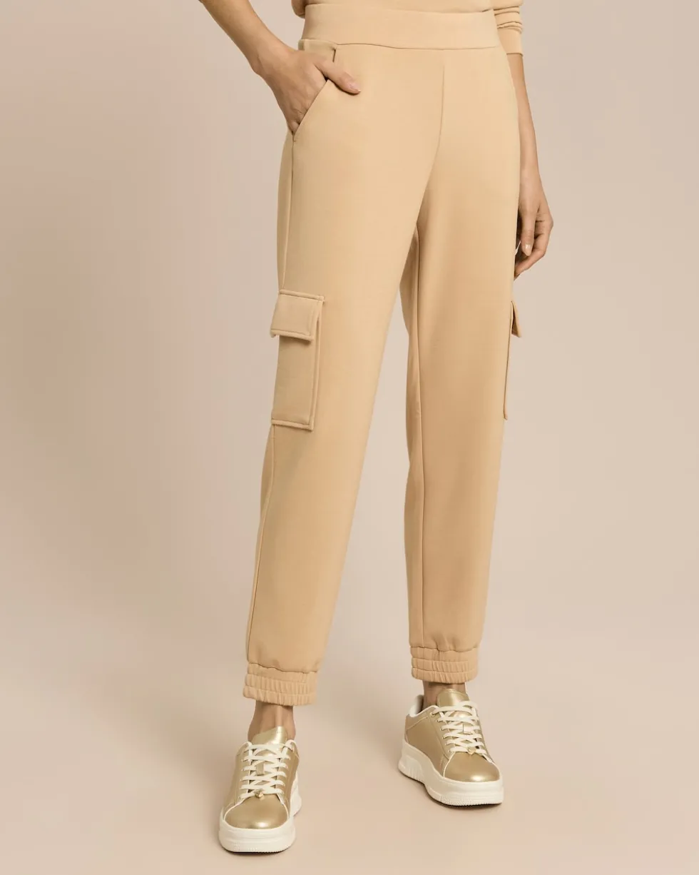 Relaxed Fit Cargohose aus Jersey
