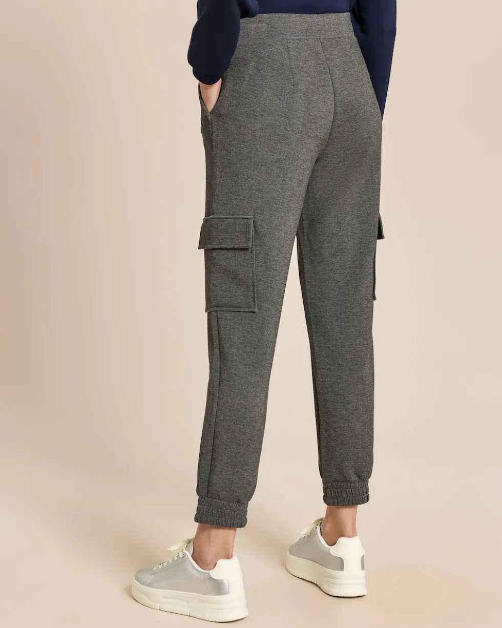 Relaxed Fit Cargohose aus Jersey