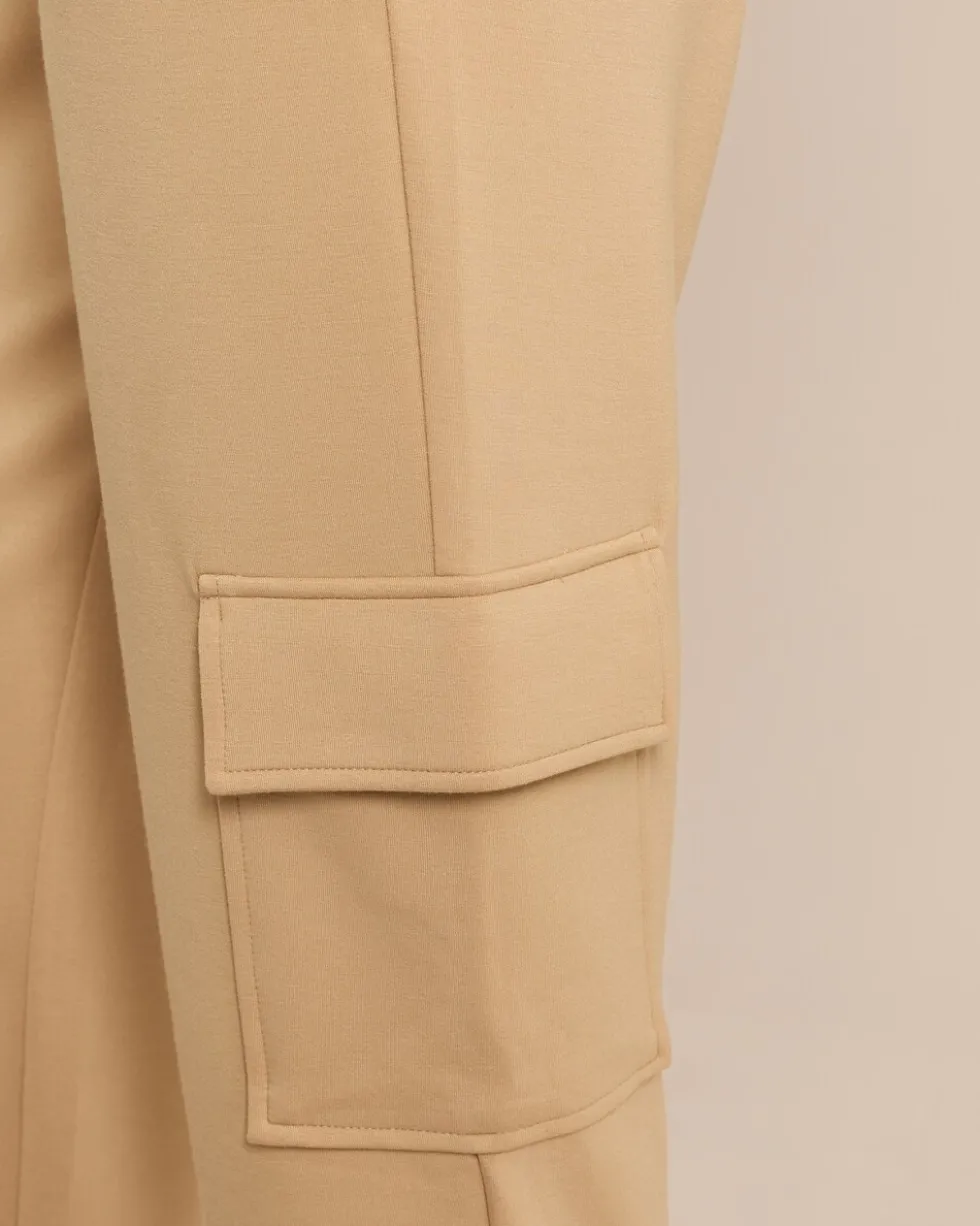 Relaxed Fit Cargohose aus Jersey