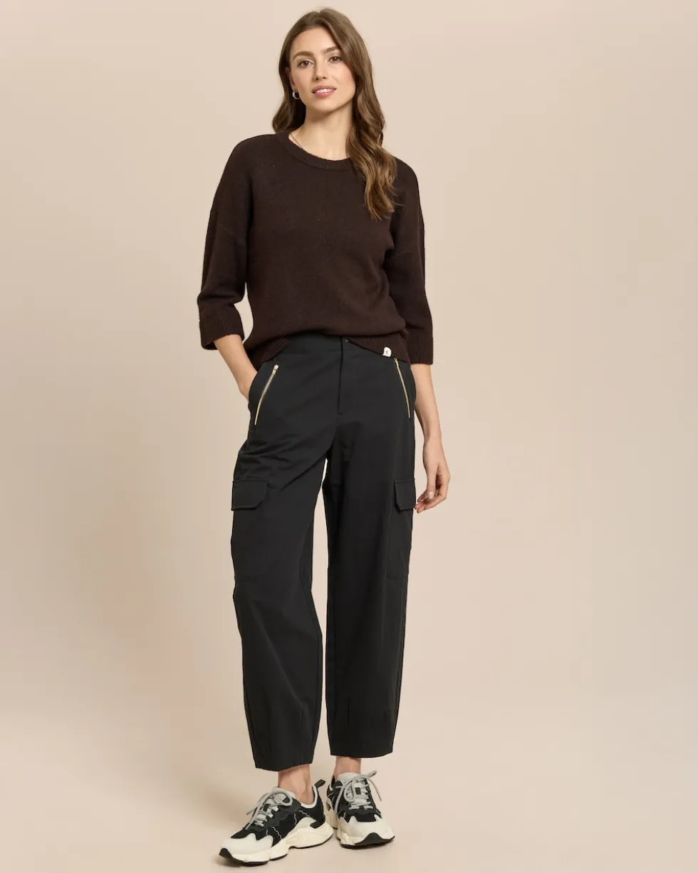 Relaxed Fit Hose mit Zipperdetails