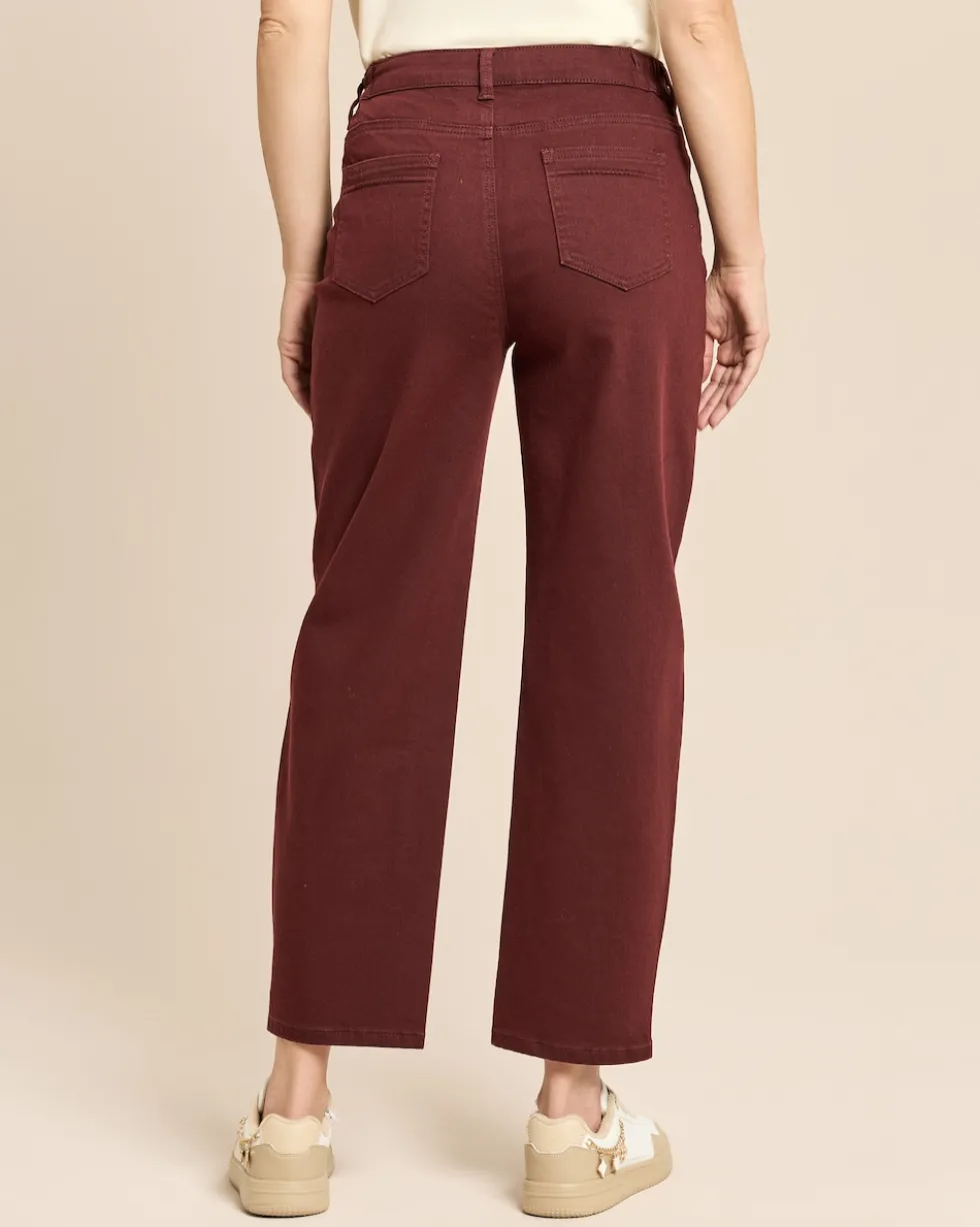 Relaxed Jeans mit Stickerei