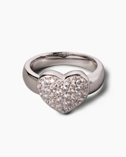 Ring in Herzform mit Zirkonia
