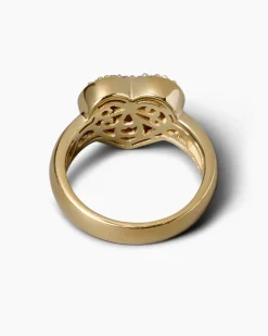 Ring in Herzform mit Zirkonia