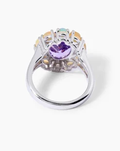 Ring mit Amethyst & Opal