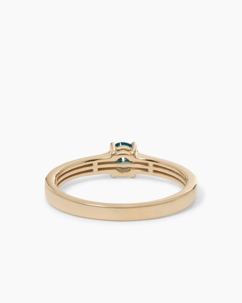 Ring mit Blauem Diamant 0,25 ct