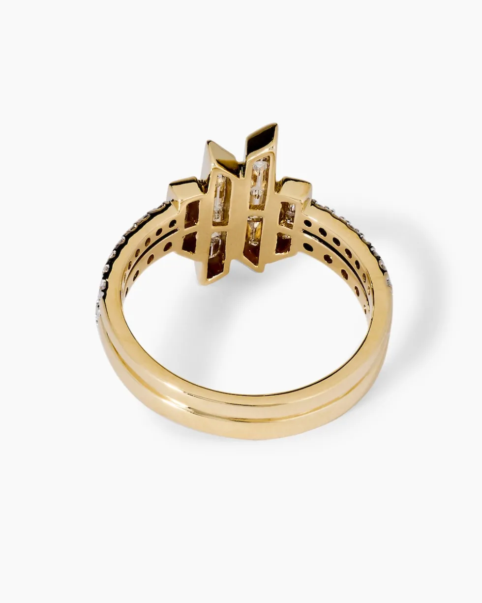 Ring mit Brillanten & Diamanten 0,75 ct