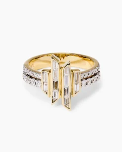 Ring mit Brillanten & Diamanten 0,75 ct
