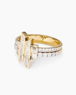 Ring mit Brillanten & Diamanten 0,75 ct