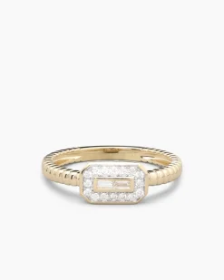 Ring mit Brillanten & Diamanten 0,15 ct