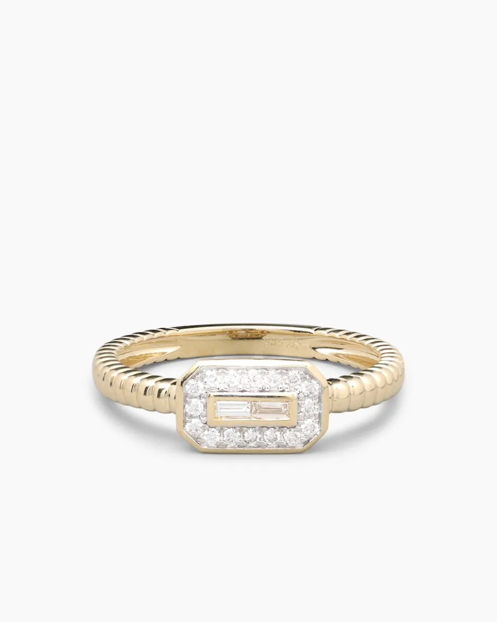 Ring mit Brillanten & Diamanten 0,15 ct