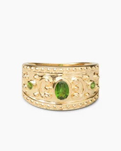 Ring mit Chromdiopsid