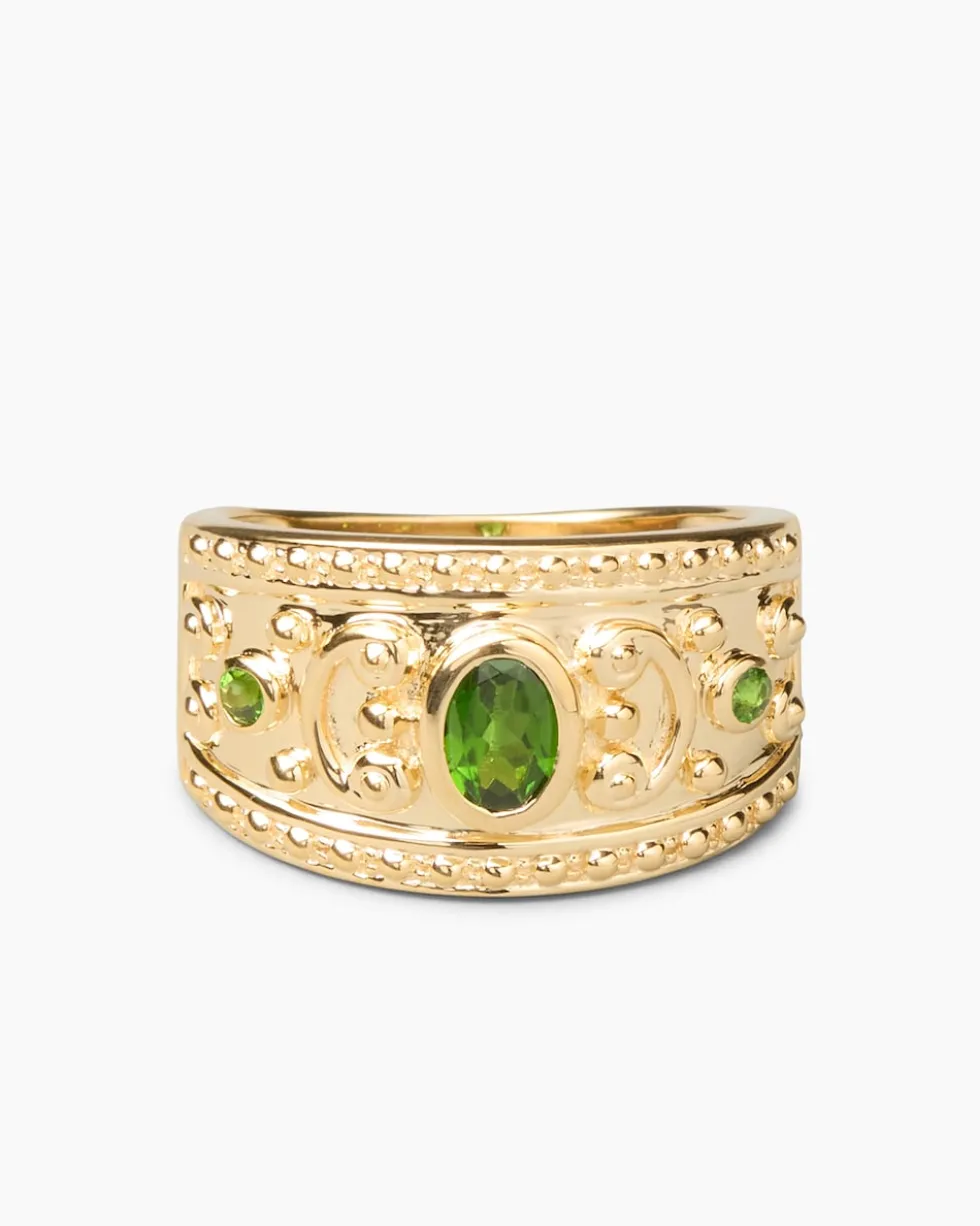 Ring mit Chromdiopsid